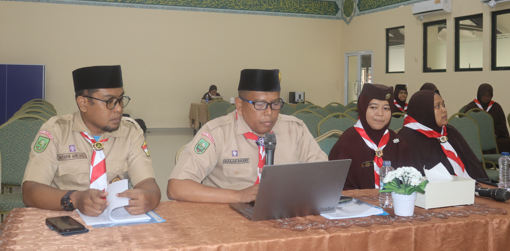 Kegiatan Musyawarah Gugus Depan yang disampaikan oleh ust Hasan Basri